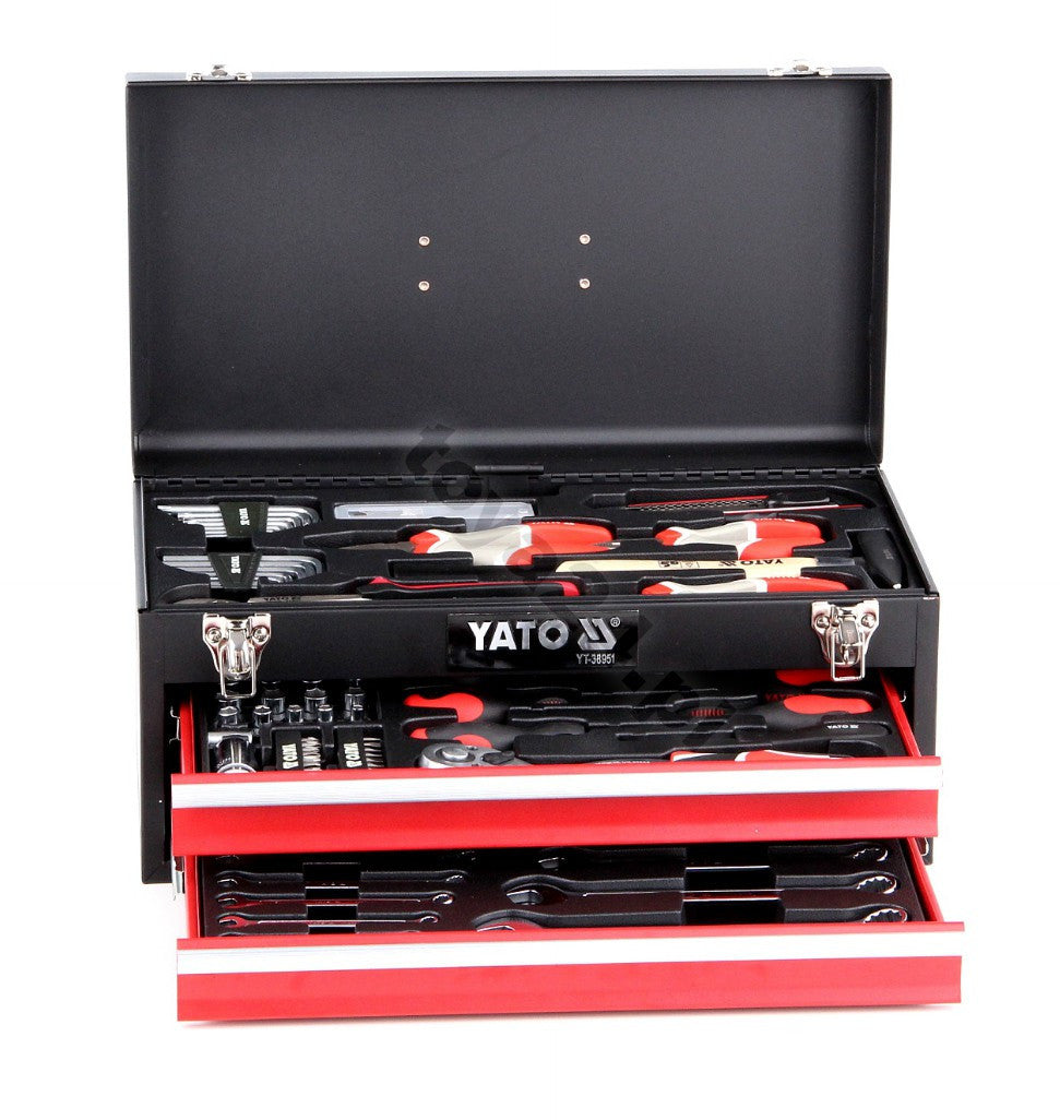 Trusă de scule profesională în cutie metalică 80 piese Yato - imagine 7
