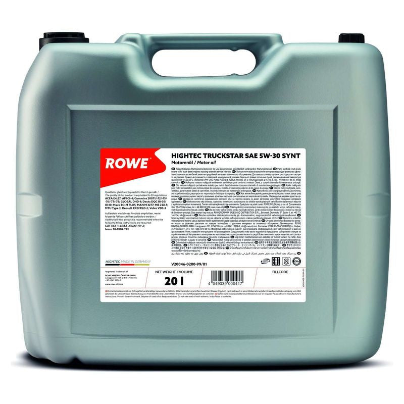 Ulei motor Rowe HighTec TruckStar Synt 5W30 20L Rowe - imagine 1