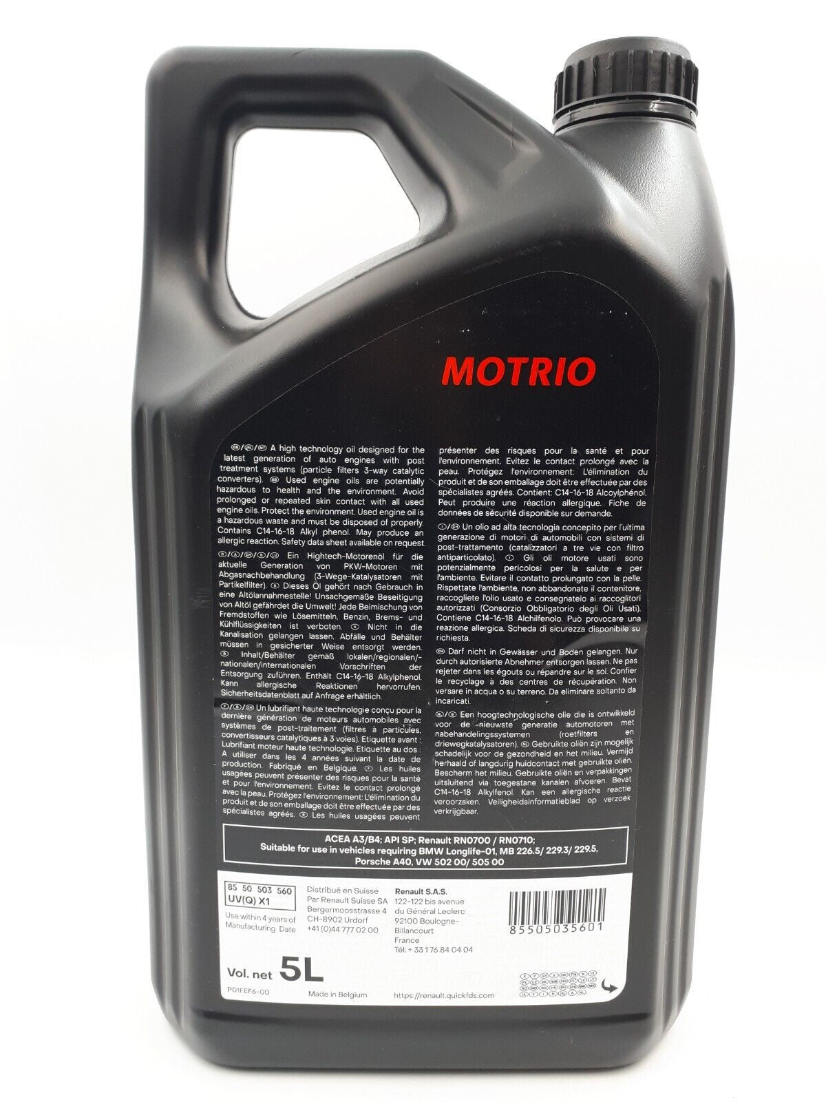 Ulei motor Motrio Extra 5W40 5L Motrio - imagine 2