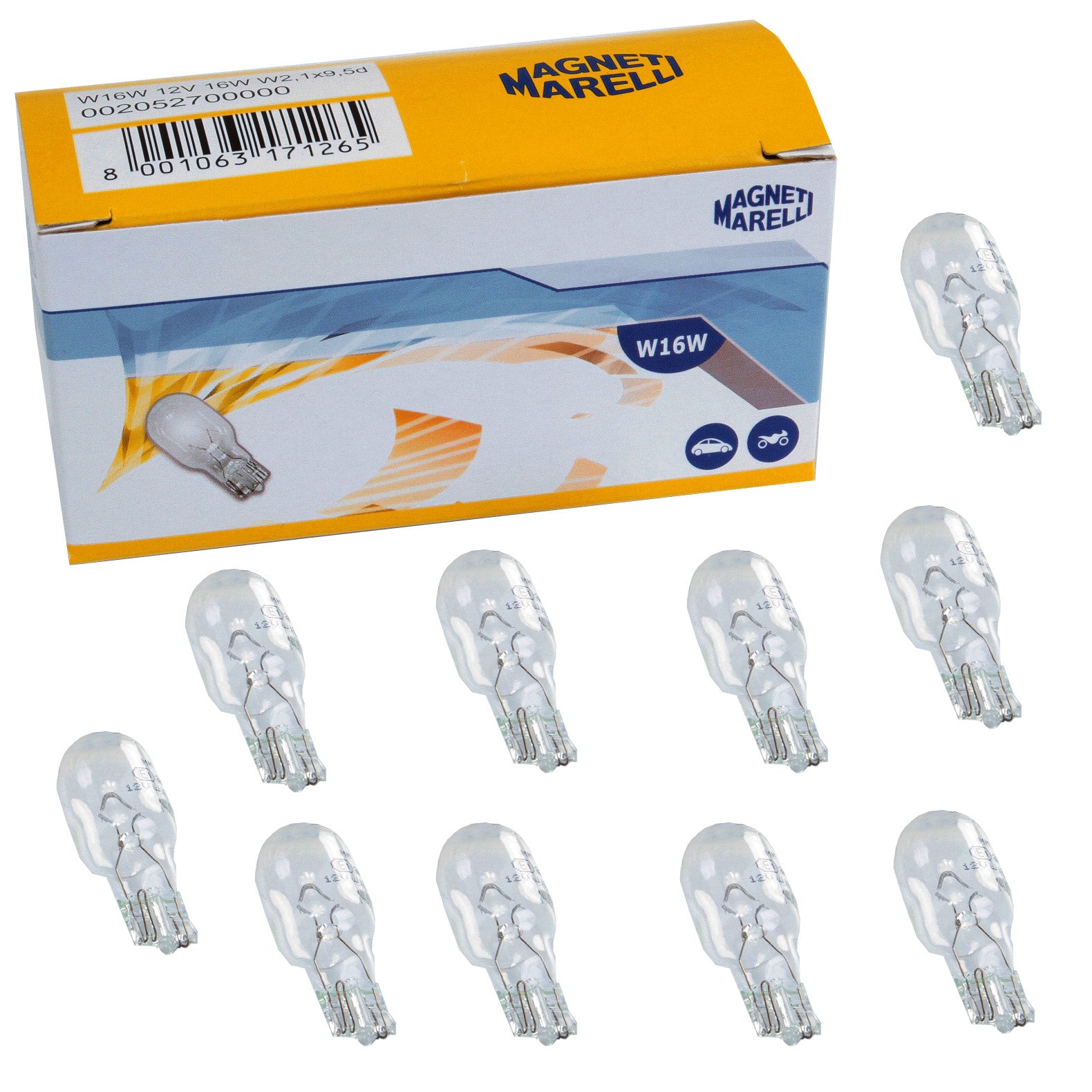 Bec Magneti Marelli T15 W16W 12V 16W W2,1x9,5d Magneti Marelli - imagine 1