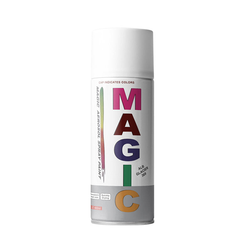 Magic - Vopsea spray Alb Glacier 369 400 ml Magic - imagine 1