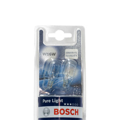 Bec Bosch Pure Light W16W 12V 16W W2,1x9,5d Set 2 buc Bosch - imagine 1
