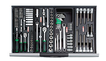Dulap GRI 315 piese (8 sertare) Toptul - imagine 3