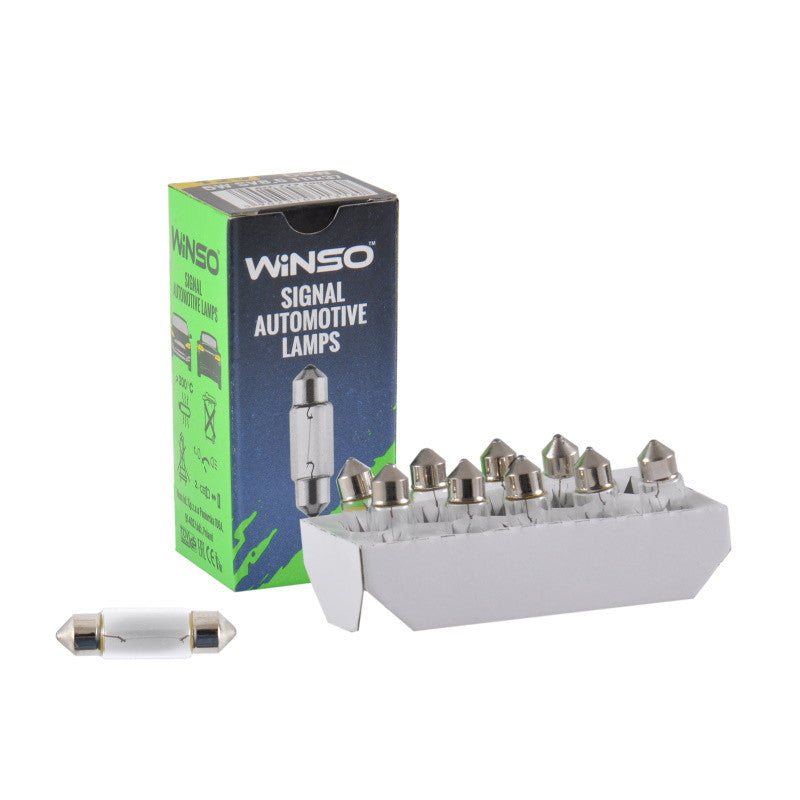 Bec Halogen Winso 12V C5W 5W SV8.5 T11x37 Winso - imagine 1
