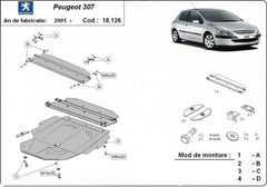 Scut metalic motor, cutie de viteză MTR - imagine 1