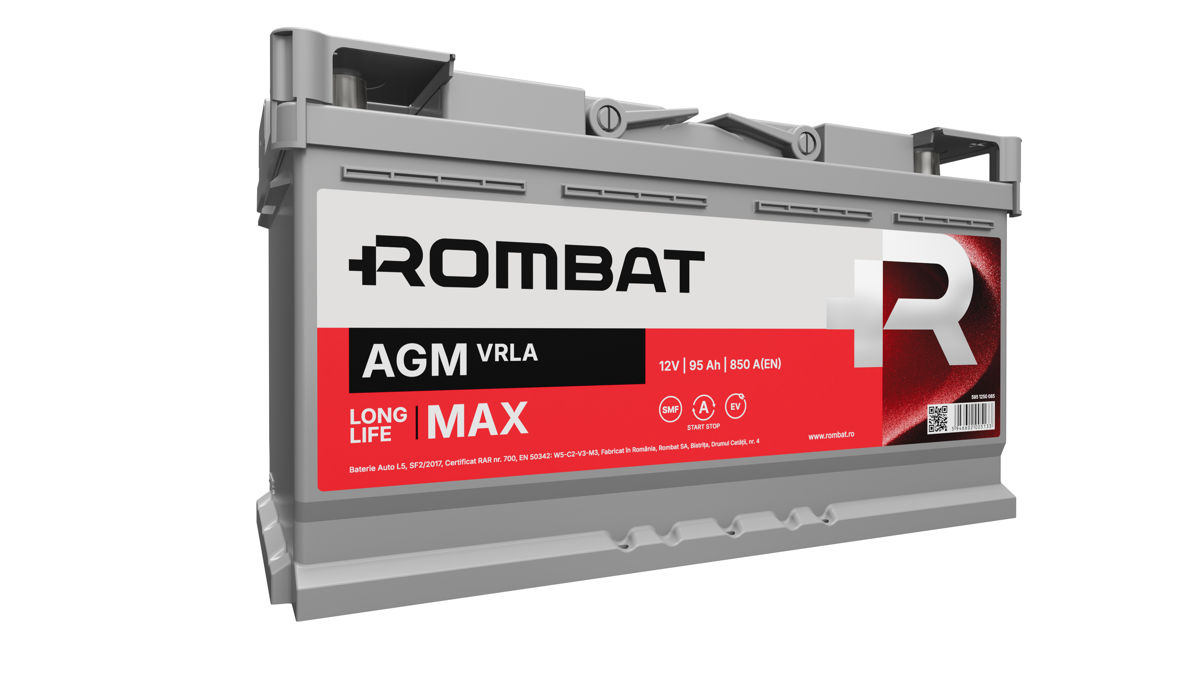Acumulator Rombat AGM-VRLA 95 Ah Start-Stop Rombat - imagine 3