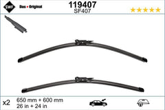 Set lamela stergator SWF Wiper FB OE LHD 650/600 mm SWF - imagine 1