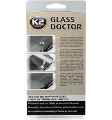 GLASS DOCTOR – Kit reparatii parbrize, geamuri, faruri K2 - imagine 1