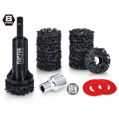Set de polizor butuc roata 14 buc Toptul - imagine 1