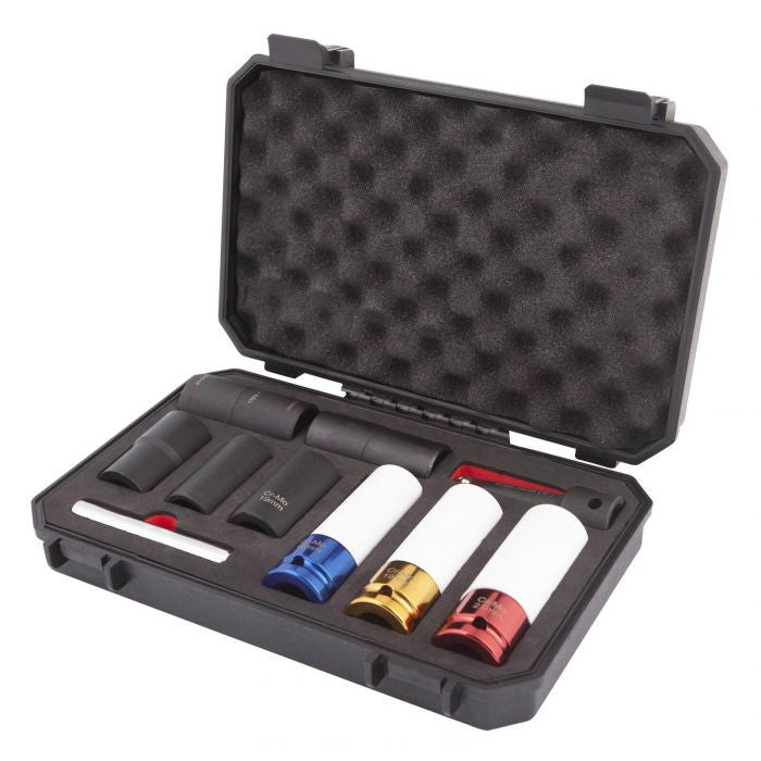 SET CHEI TUBULARE PENTRU ROȚI DE 1/2" (10 BUCĂȚI) Clas - imagine 1