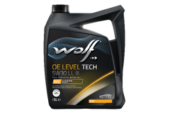 Ulei motor turisme Wolf OE Level tech LL III 5W30 5L Wolf - imagine 1