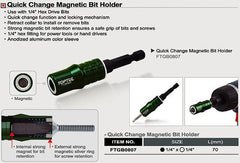 Suport magnetic schimb bit 1/4 Toptul - imagine 1