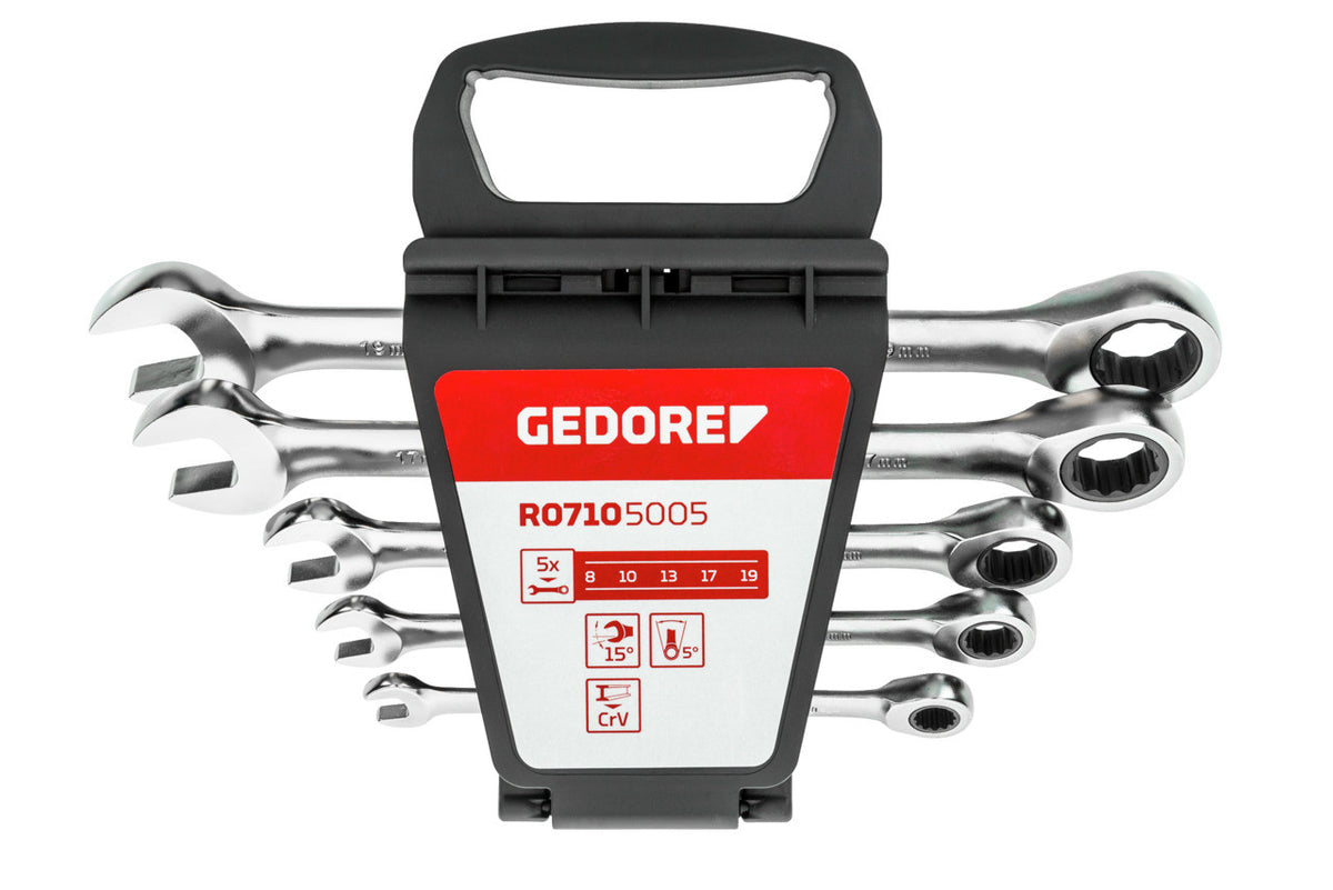 Set chei combinate 8 - 19 mm cu clichet Gedore - imagine 1