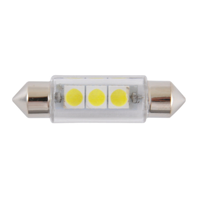 Bec LED Winso 12V SMD SV8.5 T11x39 3LEDS 5050 Alb - Set 10 buc Winso - imagine 2