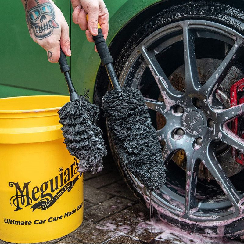 Perie Curatare Jante Aliaj Meguiars Supreme Microfibre Wheel Brush L Meguiar's - imagine 5