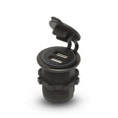 Adaptor USB instalabil în locaşul brichetei – lumină verde Carguard - imagine 4
