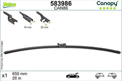 Lamela stergator Valeo Canopy 650 mm | 26 inch Valeo - imagine 2