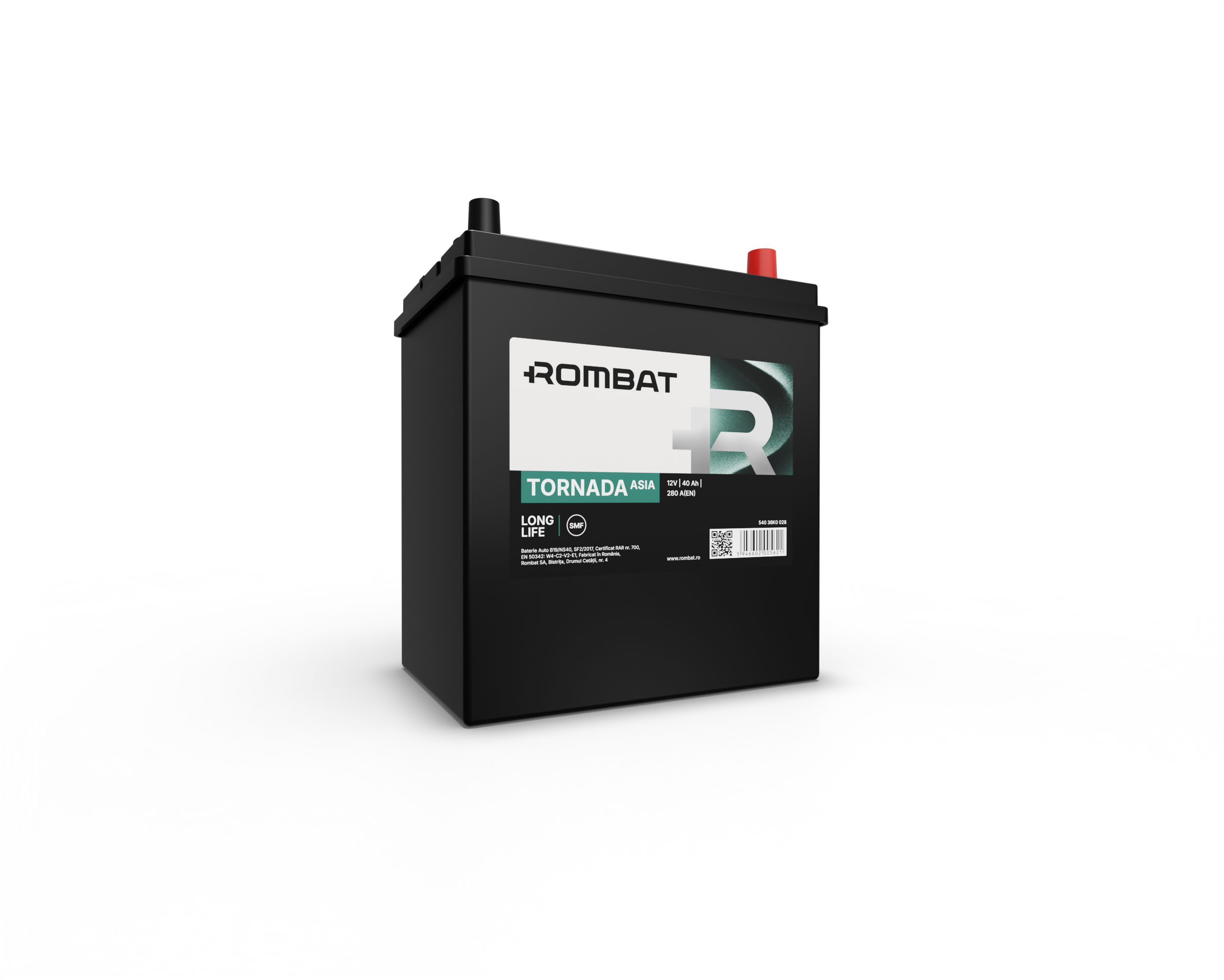 Acumulator Rombat Tornada Asia NS40DP 40 Ah Rombat - imagine 1