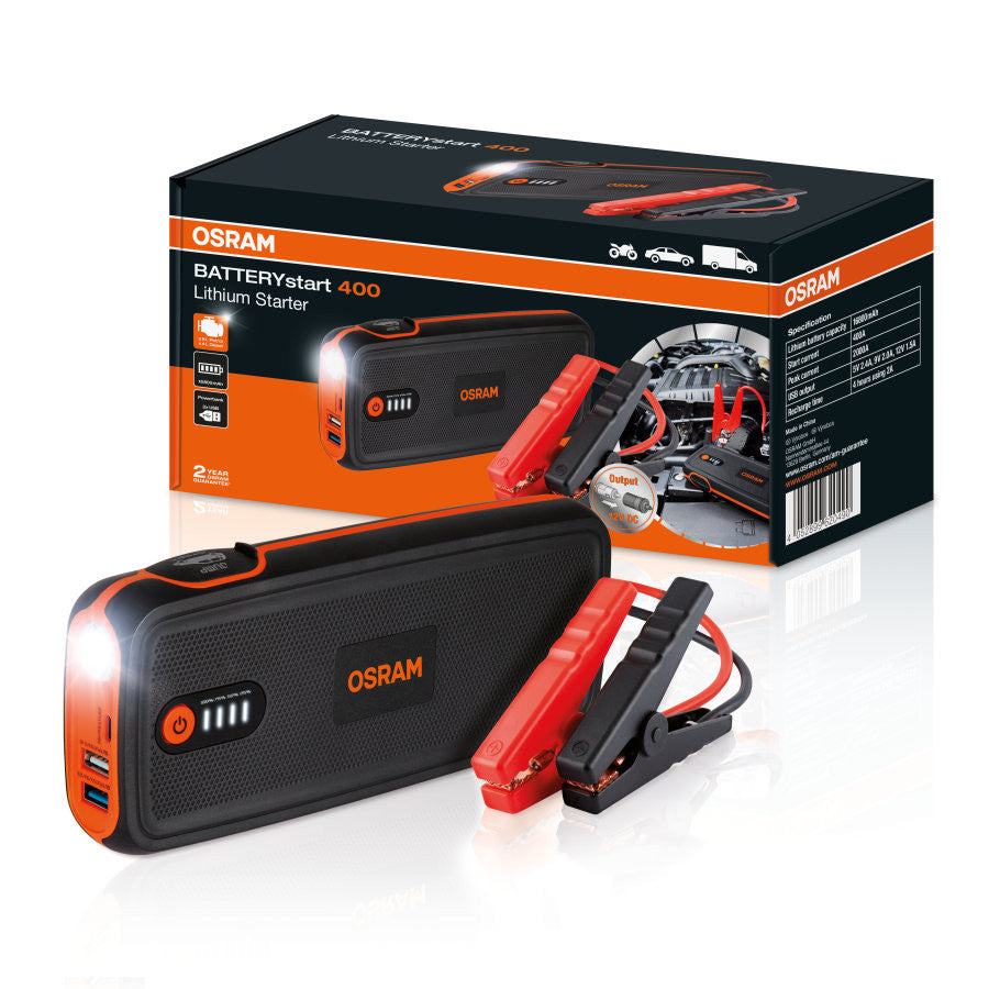 Jump starter pentru pornire masina, acumulator extern power bank 16800 mAh Osram Batterystart 400 Osram - imagine 1