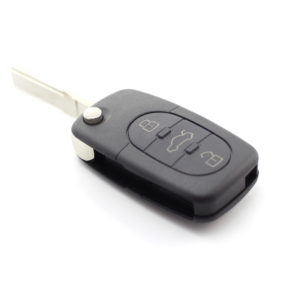 Audi - Carcasa cheie tip briceag, 3 butoane "rotunde"  cu baterie 2032 Carguard - imagine 9
