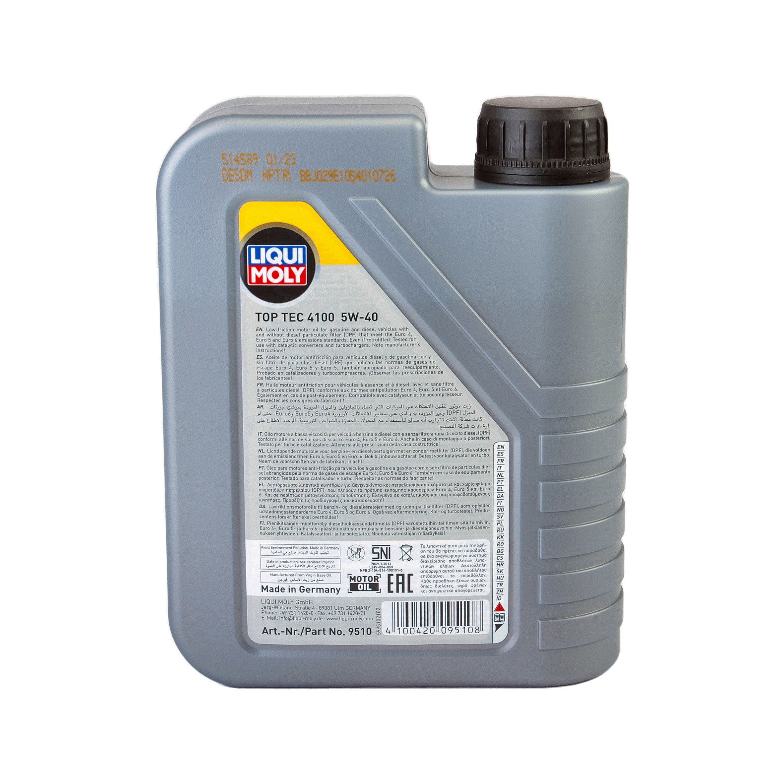 Ulei motor Liqui Moly Top Tec 4100 5W40 (3700) (2682) (9510) 1L Liqui Moly - imagine 3