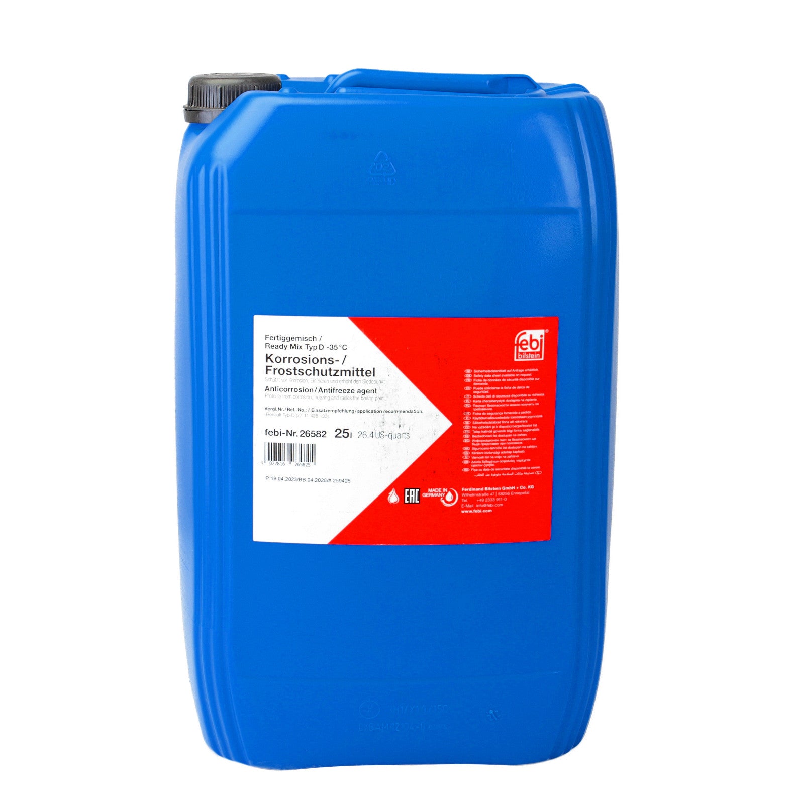 Antigel diluat Verde RX Febi type D (-30°C) 25L Febi - imagine 3