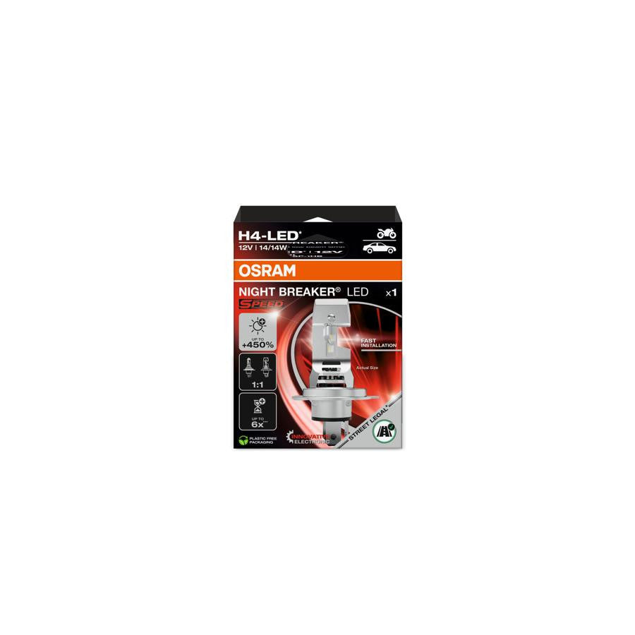 Bec LED Osram Speed Night Breaker H4 450 * 1 buc Osram - imagine 6