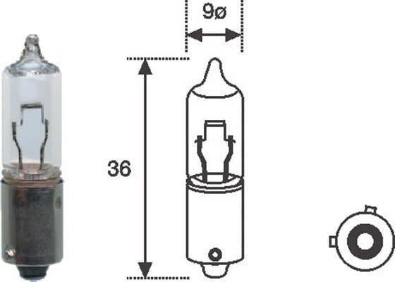 Bec Magneti Marelli H21W 12V 21W BAY9s Magneti Marelli - imagine 1
