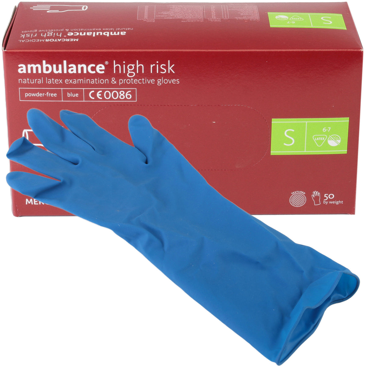 Set manusi latex fara pudra S - 50 buc MTR - imagine 1