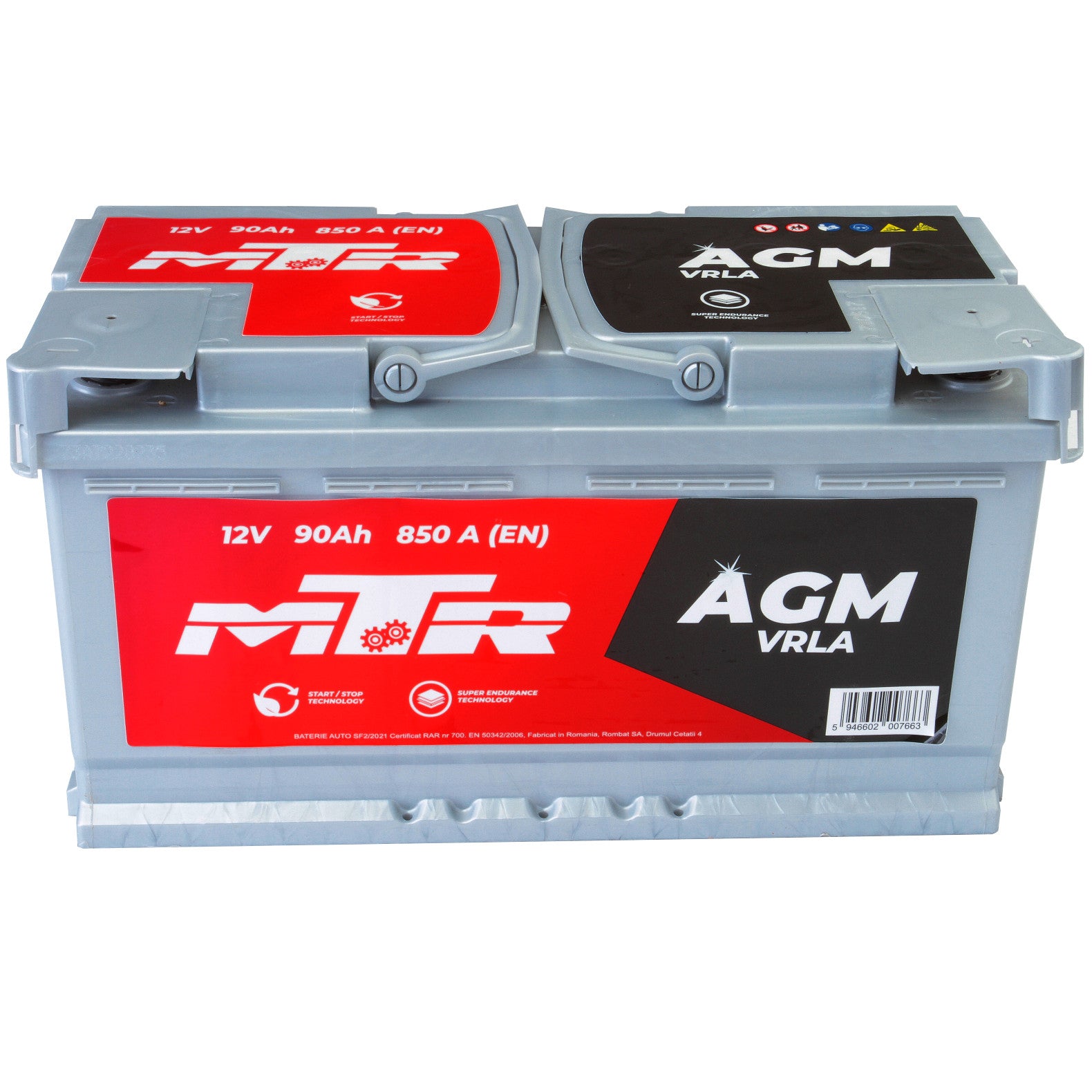 Acumulator MTR AGM-VRLA 90 Ah [Start-Stop] MTR - imagine 2