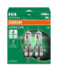 Bec Osram Ultra Life H4 12V 60/55W Set 2 buc Osram - imagine 1