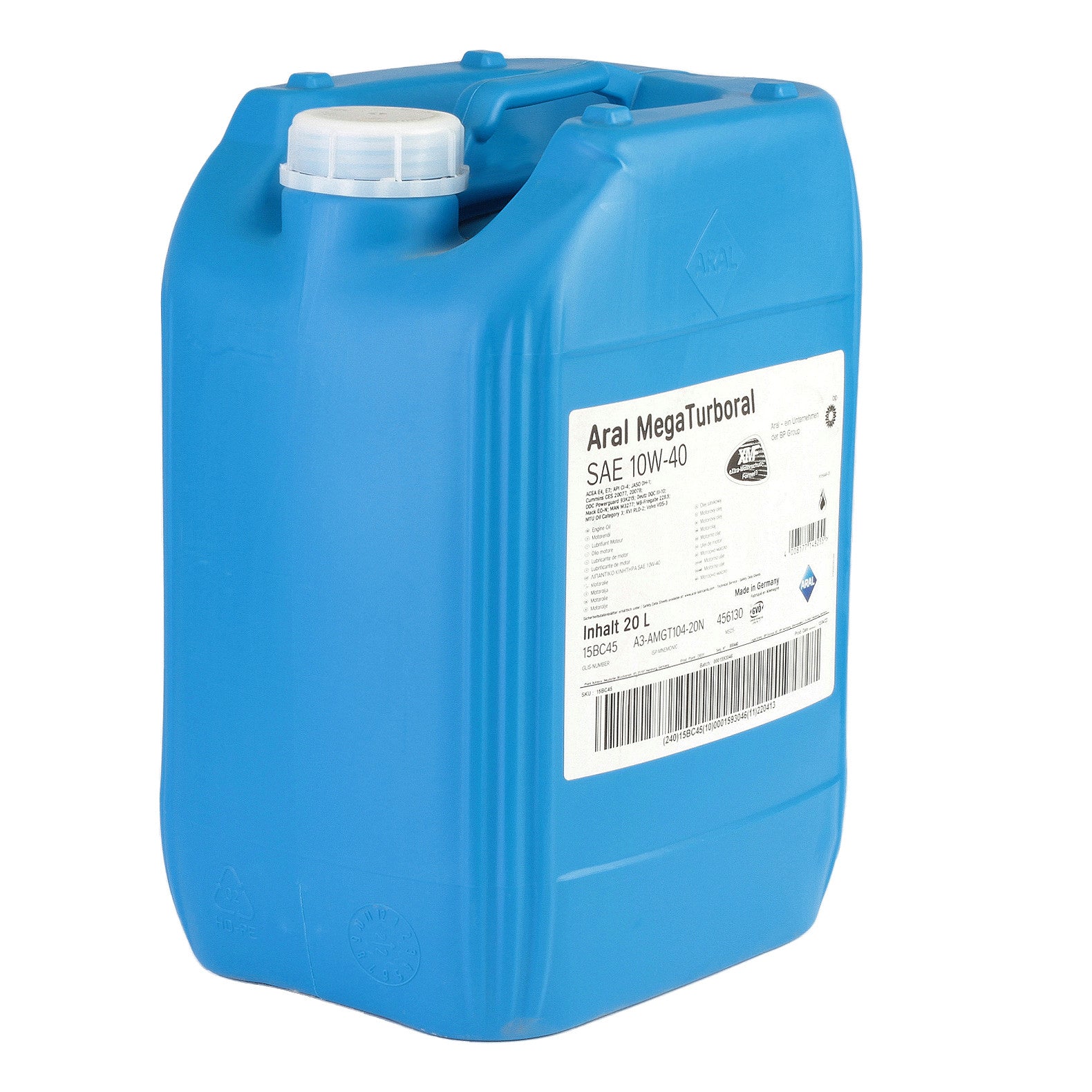 Ulei motor Aral Mega Turboral 10W40 20L Aral - imagine 1
