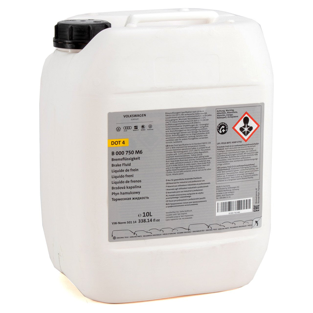 Lichid frana DOT 4 OE Volkwagen 10L VAG - imagine 1