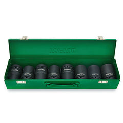 Set tubulare impact 1" 6 caneluri 8 piese Toptul - imagine 1