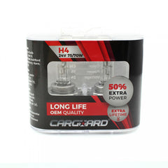CARGUARD - Set de 2 becuri Halogen 24V - H4, 70W, +50% Intensitate - LONG LIFE Carguard - imagine 1