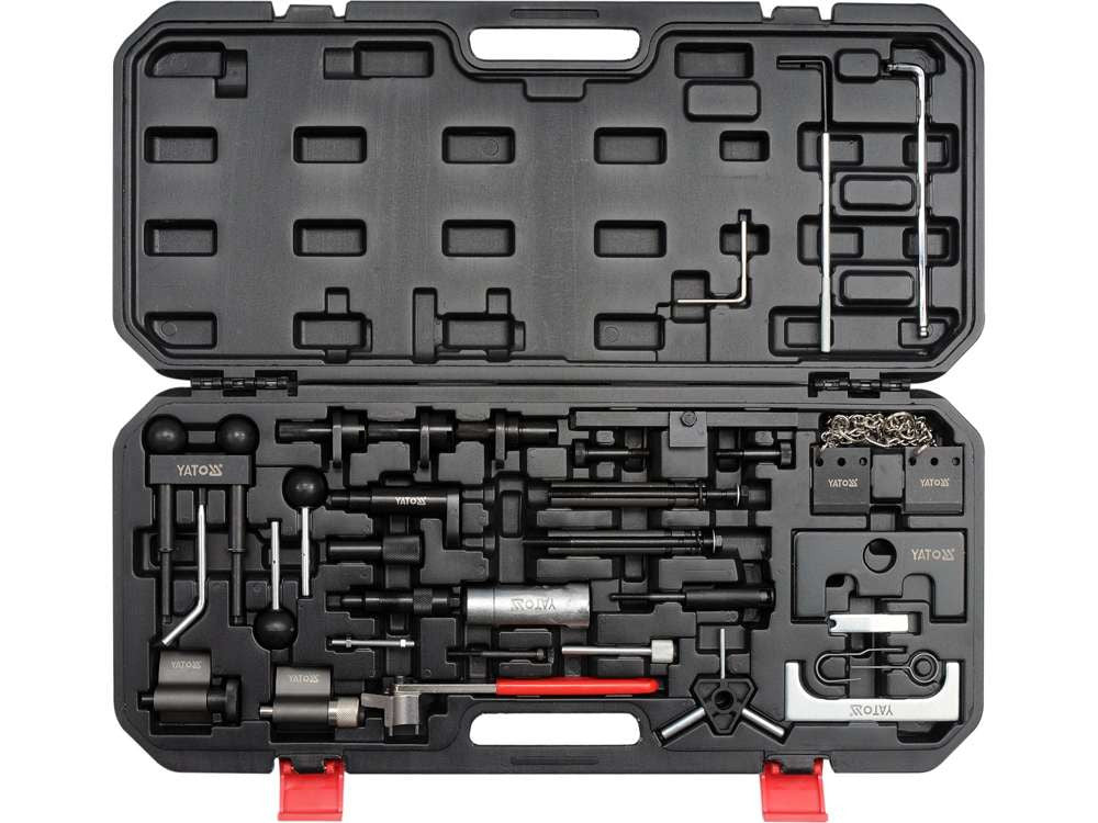 TRUSĂ BLOCARE DISTRIBUȚIE AUTO VAG 34 PIESE Yato - imagine 1