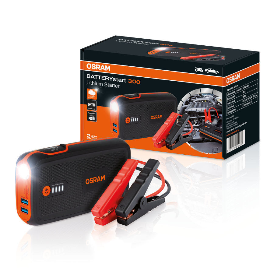 Jump starter pentru pornire masina, acumulator extern power bank 13000 mAh Osram Batterystart 300 Osram - imagine 1