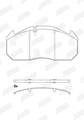 Set placute frana fata Jurid Jurid - imagine 1