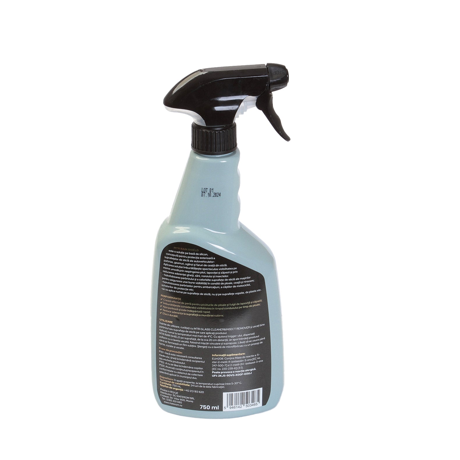 Solutie Premium MTR Hidrofobizant Parbriz 750 ml MTR - imagine 2