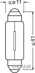 BEC 12V C10W ORIGINAL SET 10 BUC OSRAM