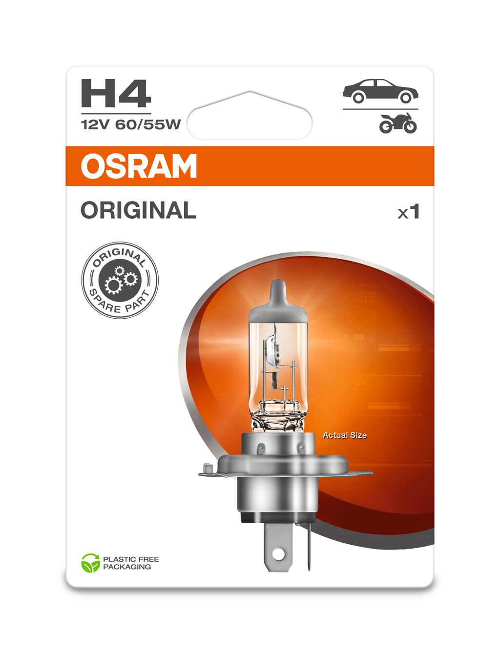 BEC 12V H4 60/55 W ORIGINAL BLISTER 1 BUC OSRAM