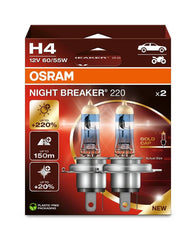 Bec Halogen Osram H4 Night Breaker 220 Duo Box Osram - imagine 1