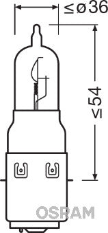 BEC MOTO 12V S1 25/25 W ORIGINAL OSRAM