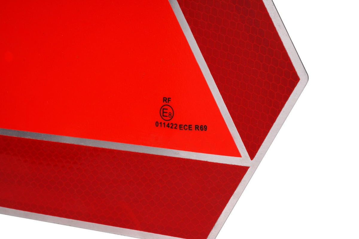 Triunghi reflectorizant vehicule lente aluminiu 36x42 cm Runkit - imagine 1
