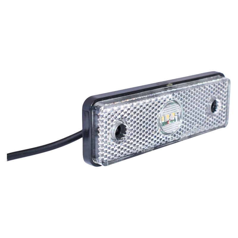 Lampa laterala alba cu Led 12/24V BRECKNER GERMANY - imagine 3