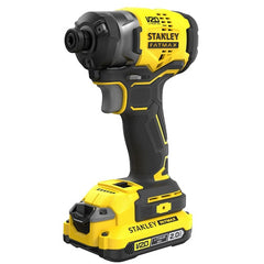 Masina de Insurbat cu Impact 18V, Stanley Fatmax V20, Fara Perii, 3 Viteze, Hex 1/4", 190Nm, 2 x 2.0 Stanley - imagine 2