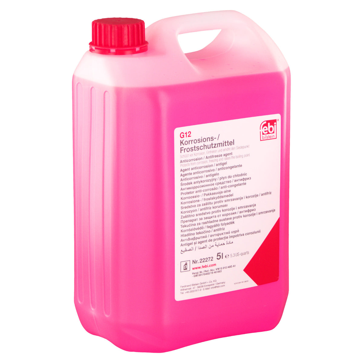 Antigel concentrat Febi G12 Rosu 5L Febi - imagine 1