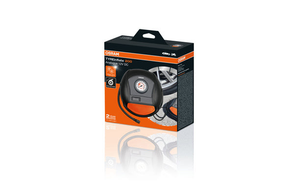 COMPRESOR AUTO 12V 120 W CU AFISAJ ANALOGIC TYREINFLATE 200 OSRAM