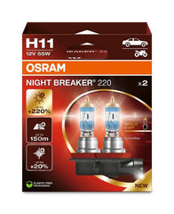 Bec Halogen Osram H11 Night Breaker 220 Duo Box Osram - imagine 1