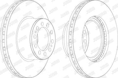 Disc frana axa remorcata Jurid Jurid - imagine 1